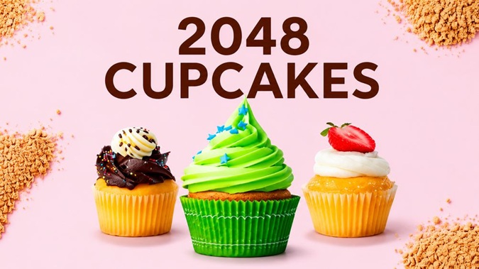 How to play 2048 Cupcakes